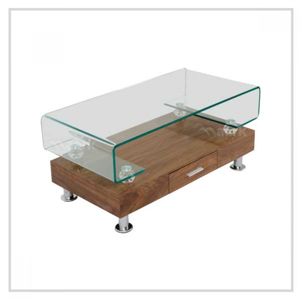 bent glass centre table