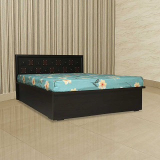 MAARK KING SIZE BED (6*6.5) BOX WOODY HYDROLIC WALNUT COLOUR