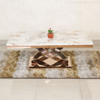 MAARK MARBLE TOP COFFEE TABLE CTM-W42 HT